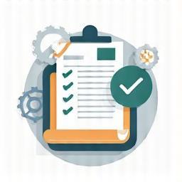 Graphic representing document processing icon